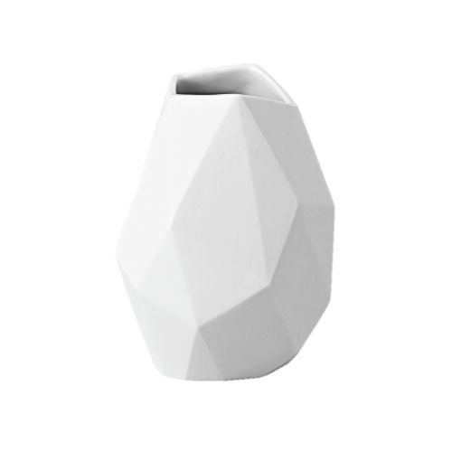 Rosenthal Porcelain Vase L6.7xW5.3xH9.6cm, Matt White, Surface