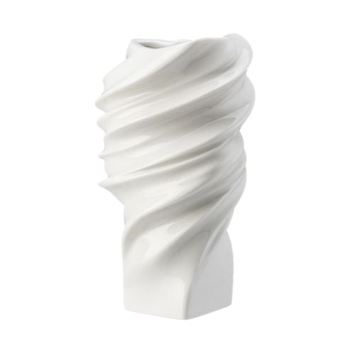 Rosenthal Porcelain Vase L10.9xW7.3xH13.2cm, White, Squall