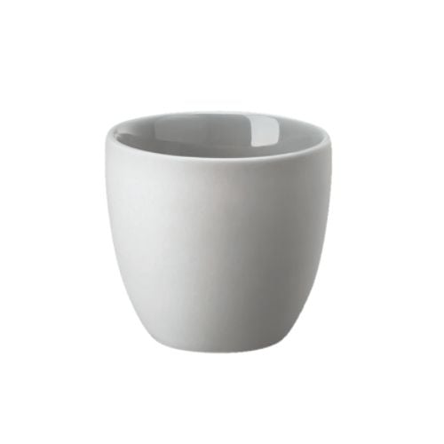 Rosenthal Porcelain Round Espresso Double Wall Cup H5.9cm, 80ml, Gentle Grey, The Cup+