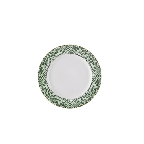 Rosenthal Porcelain Round Plate Ø22.6xH2.2cm, Carreau Vert, Francis