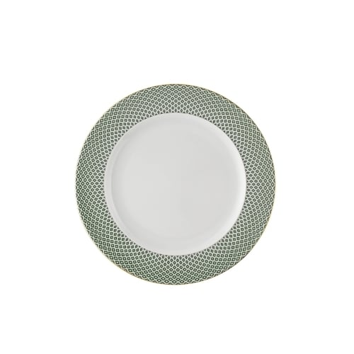 Rosenthal Porcelain Round Plate Ø27xH2.4cm, Carreau Vert, Francis