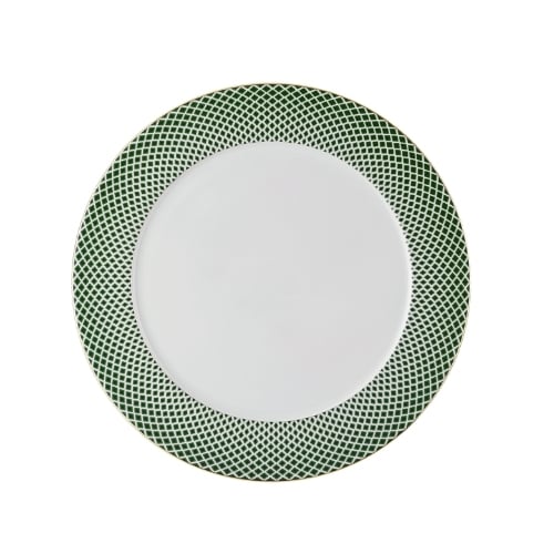 Rosenthal Porcelain Round Plate Ø32.9xH2.3cm, Carreau Vert, Francis