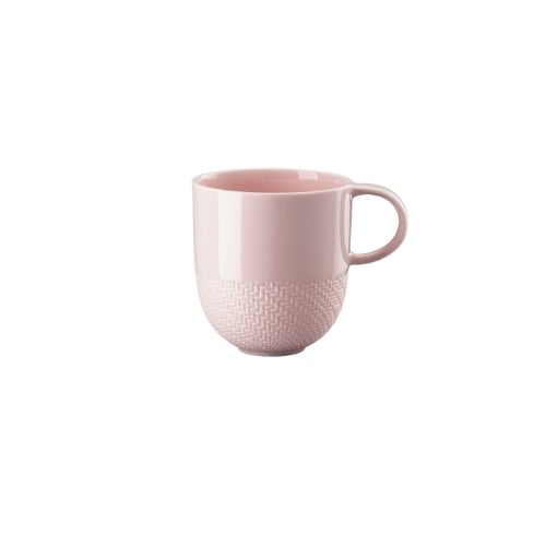 Rosenthal Porcelain Round Mug With Handle Ø8.3xH9Cm 340ml, Rose Tone, Kumi