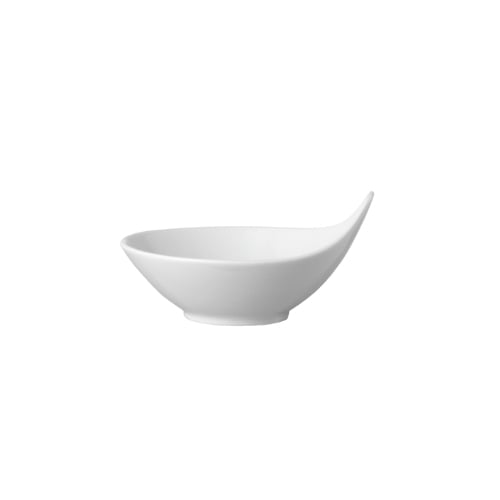Rosenthal Porcelain Oval Bowl L10xW9xH4.5cm, 80ml, Weiss, Free Spirit