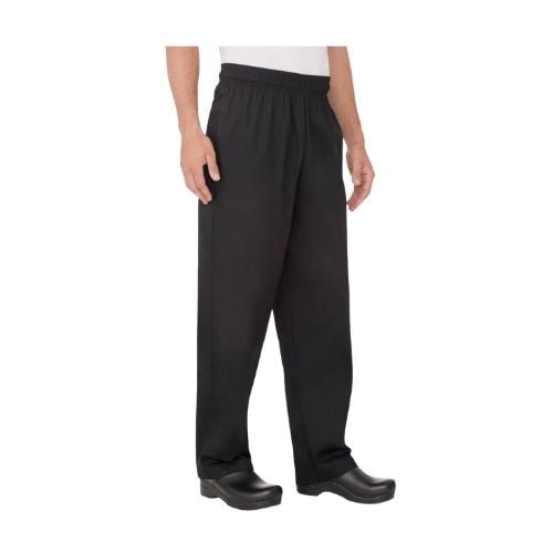 Chefworks Polycotton Essential Chef's Long Pant, Elastic Waistband With Drawstring M