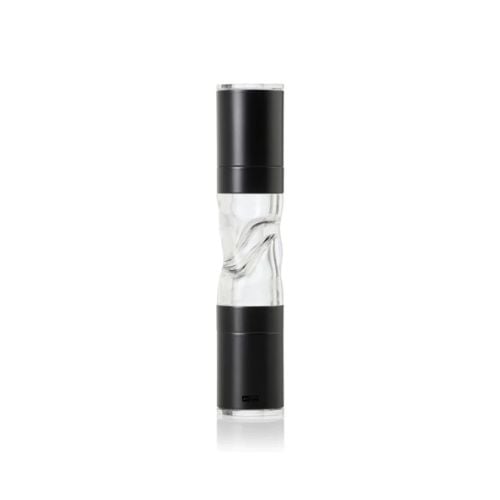 Ad Hoc Stainless Steel Salt & Pepper Double Mill With Ceramic Grinder Duomill Pure Ø4.5xH22cm, Black, Ceracut