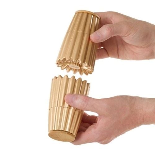 AdHoc Magtwo Ceracut Magnetic Salt & Pepper Mill Ø6.6xH19.5cm, Gold