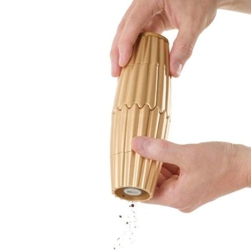 AdHoc Magtwo Ceracut Magnetic Salt & Pepper Mill Ø6.6xH19.5cm, Gold