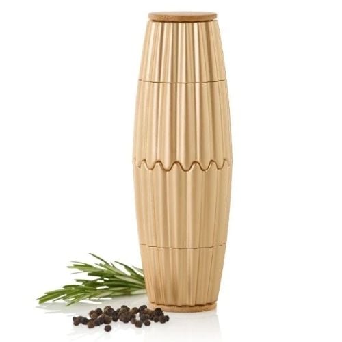 AdHoc Magtwo Ceracut Magnetic Salt & Pepper Mill Ø6.6xH19.5cm, Gold