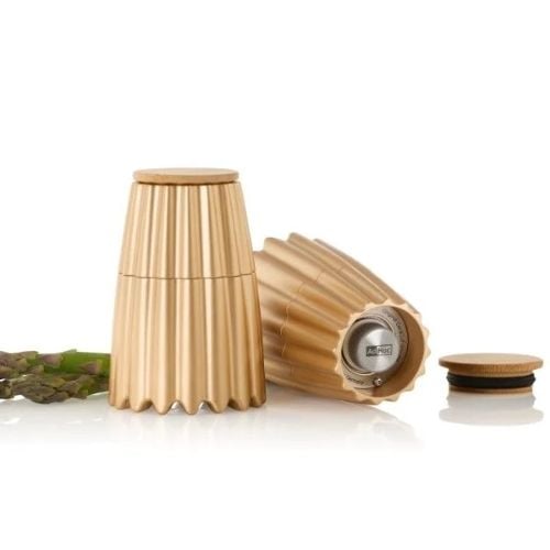 AdHoc Magtwo Ceracut Magnetic Salt & Pepper Mill Ø6.6xH19.5cm, Gold