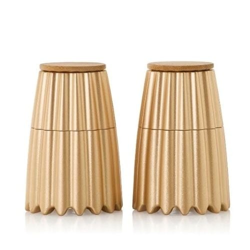 AdHoc Magtwo Ceracut Magnetic Salt & Pepper Mill Ø6.6xH19.5cm, Gold