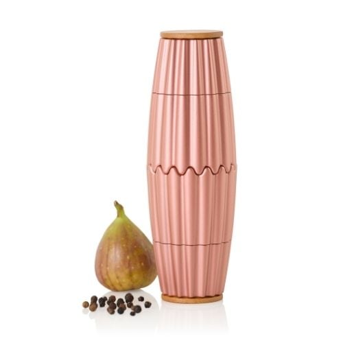 AdHoc Magtwo Ceracut Pepper & Salt Double Mill Ø6.6xH19.5cm, Rose Gold
