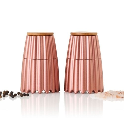 AdHoc Magtwo Ceracut Pepper & Salt Double Mill Ø6.6xH19.5cm, Rose Gold