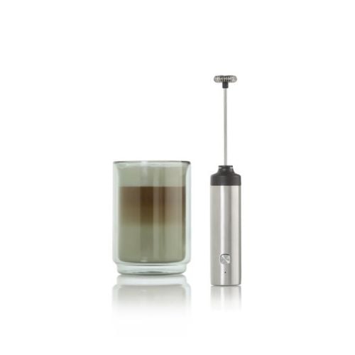 Ad Hoc Stainless Steel Electric Milk & Sauce Frother Ø3.xH20.8cm, Silver, Moro