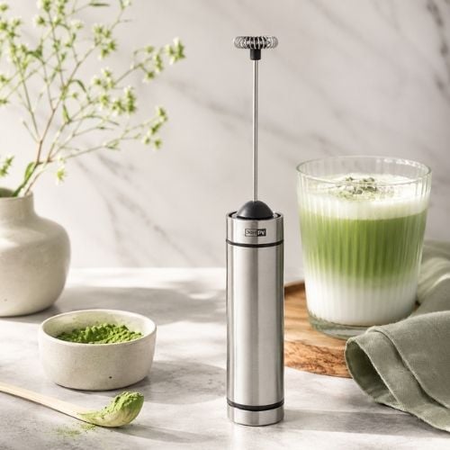 Ad Hoc Plastic Electric Milk & Sauce Frother Ø3.2xH20.8cm, Light Grey, Moro