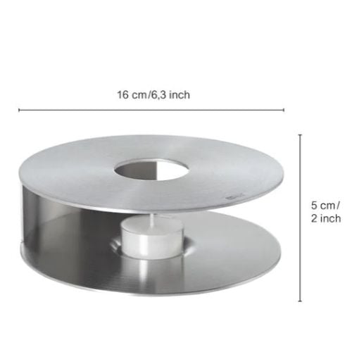 AdHoc Limbo Stainless Steel Food & Teapot Warmer Ø16xH5cm
