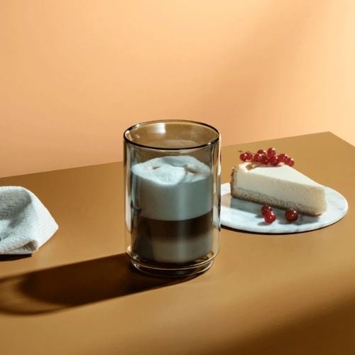 Ad Hoc Tinted Grey Borosilicate Glass Impact Mug Ø9xH12.4 cm, 400ml
