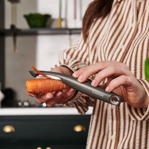 Culinare Swivel Angled Peeler L18.5cm, Grey