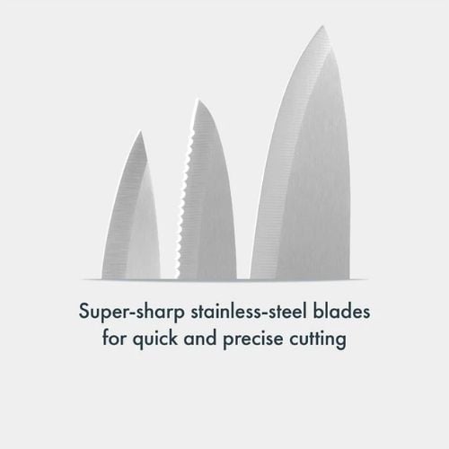 Culinare 3 Piece Knife Set, Grey