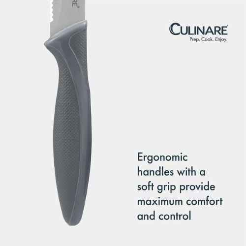 Culinare 3 Piece Knife Set, Grey