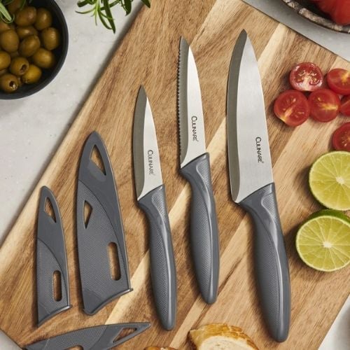 Culinare 3 Piece Knife Set, Grey