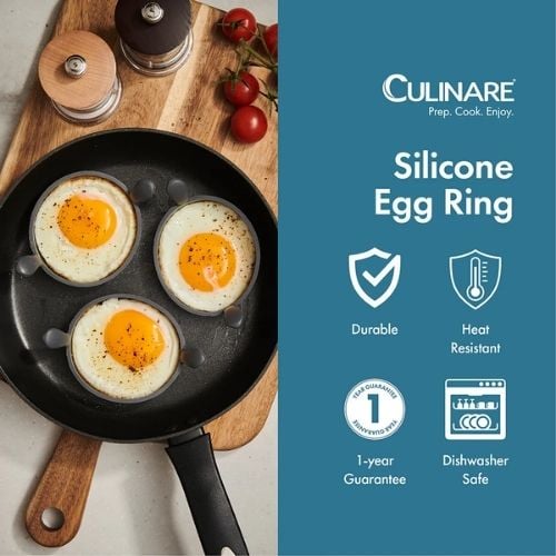 Culinare Silicone Egg Ring,Ø9cm, Grey