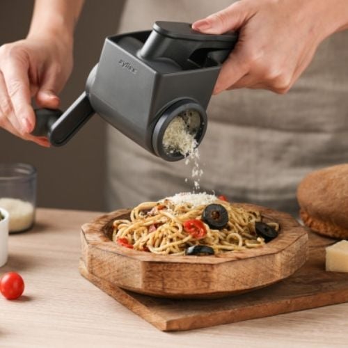 Zyliss Acrylonitrile Butadiene Styrene Professional Cheese Grater Set, Gray