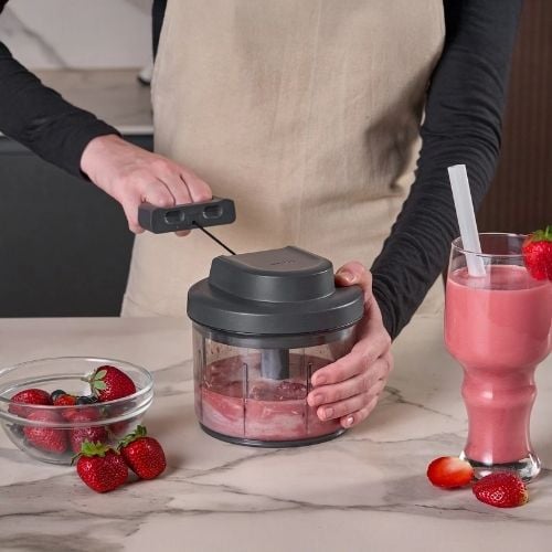 Zyliss Polystyrene Easy Pull Food Processor, Gray