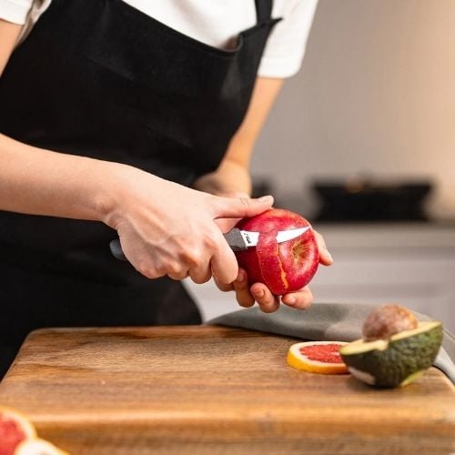 Zyliss Stainless Steel Peeling Knife With Translucent Blade Cover 6cm, Gray, Utility
