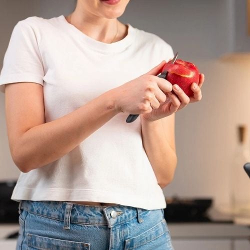 Zyliss Stainless Steel Peeling Knife With Translucent Blade Cover 6cm, Gray, Utility