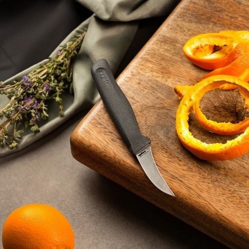 Zyliss Stainless Steel Peeling Knife With Translucent Blade Cover 6cm, Gray, Utility