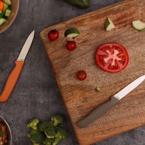 Zyliss Stainless Steel 2-Piece Knife Set With Translucent Blade Cover, Utility