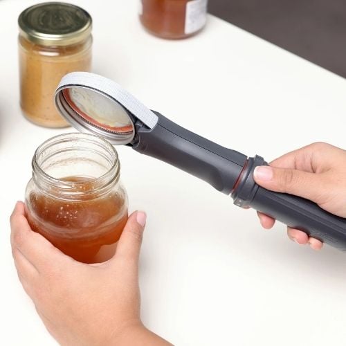 Zyliss Acrylonitrile Butadiene Styrene Jar Opener With Adjustable Rubberized Band