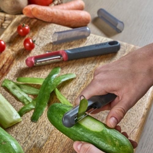 Zyliss Polypropylene 2-Piece Peeler Set (Universal And Soft Skin)