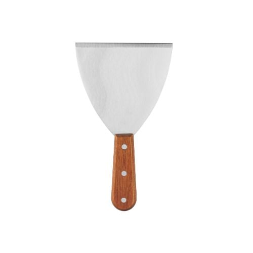 Stainless Steel Cleaning Scraper With Wooden Handle 5"