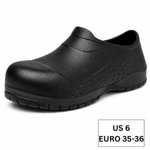 Disrun Eva Composite Toe Safety Shoes, US Size 6, Euro Size 35-36, Black
