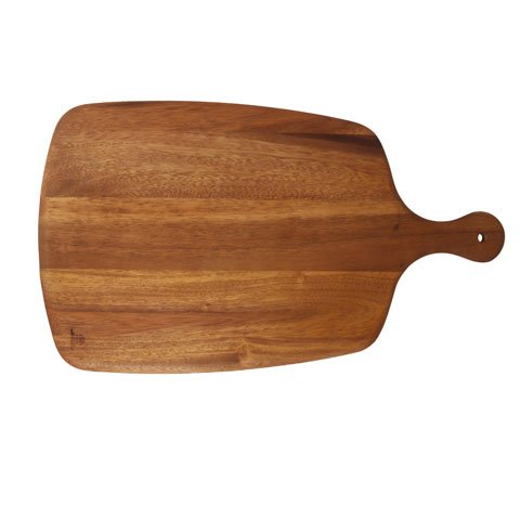 WOODEN RECTANGULAR SERVING BOARD with HANDLE