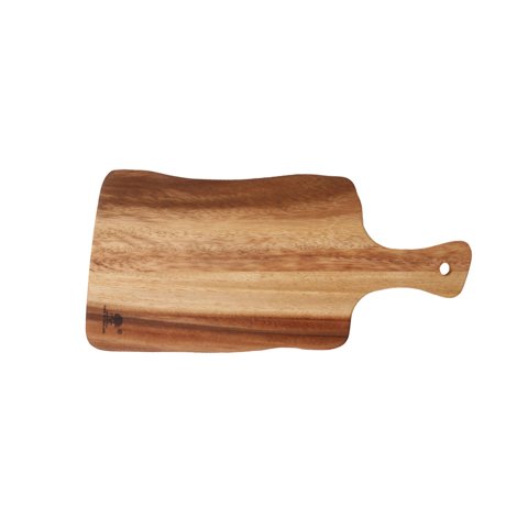 WOODEN RECTANGULAR 2-TONED SERVING BOARD with HANDLE