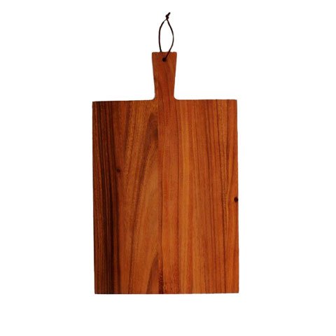 WOODEN RECTANGULAR SERVING BOARD WITH HANDLE