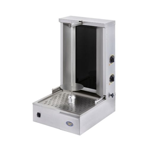 =FHA= Roller Grill Vitroceramic Vertical Gyros/Kebab Grill For 25Kf Meat D58xL66xH85.5cm, Spit H60cm, 25Kgs, 50Hz/380V/5400W