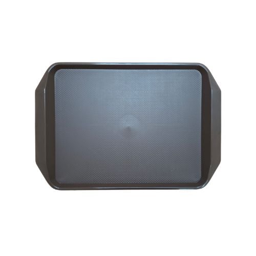 Jiwins Polypropylene Plastic Fast Food Tray With Handle 12X17", Brown
