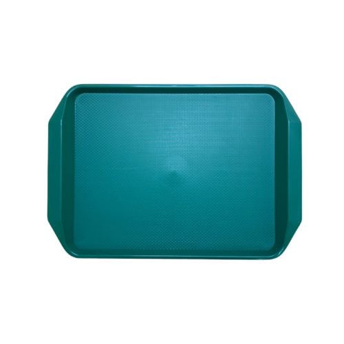Jiwins Polypropylene Plastic Fast Food Tray With Handle 12X17", Green