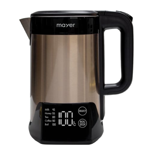 Mayer Digital Electric Kettle L22xW17xH25cm, 1.5L, 220-240V/50-60Hz, 1500W