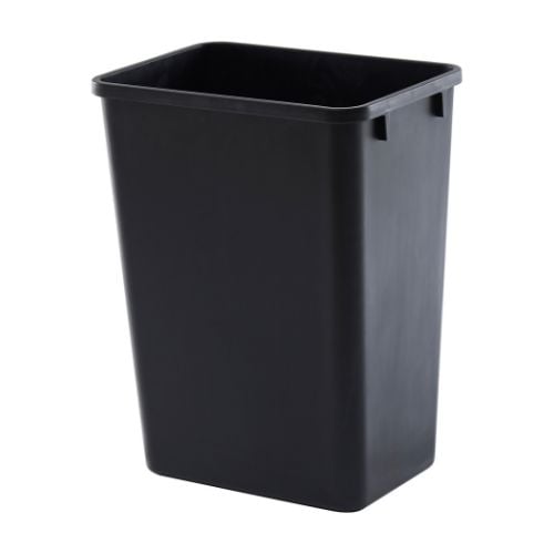 Trust Plastic Rectangle Bin L38.7xW27.9xH50.5cm, 39L, Black