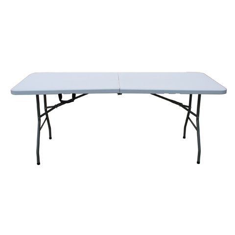 RECTANGLE FOLDABLE TABLE  (2PC TOP AND LOCKING BUTTON)