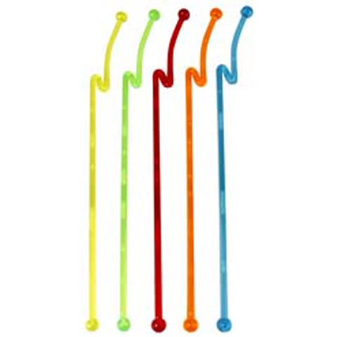 -TS- (19-00459) PLC THUNDERBOLT STIRRER L21cm, ASSORTED COLOURS, (50pcs ...