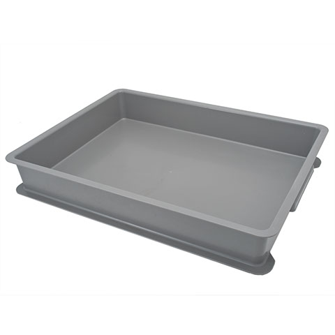 -TS- PLC STACKABLE CONTAINER L53xW40xH8.6cm (Ext), UNICA