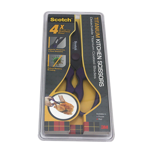 SCOTCH KITCHEN SCISSOR L21.5cm, TITANIUM DETACHABLE KSDT
