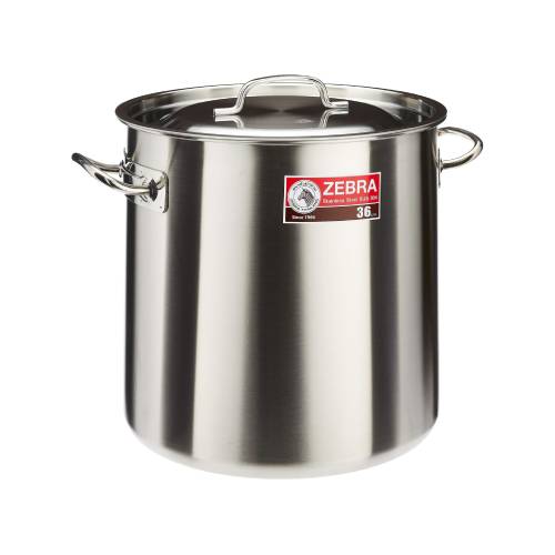 Zebra Stainless Steel Stock Pot 36cm | Sia Huat E-store